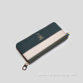 pu material green ladies wallet